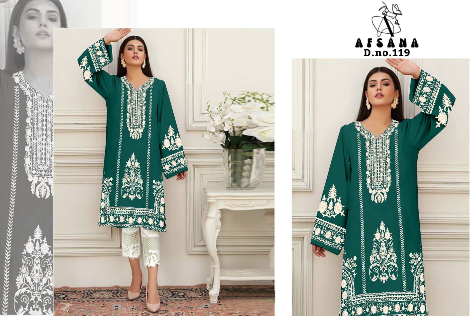 DN 119 Afsana Pakistani Readymade Suits Catalog